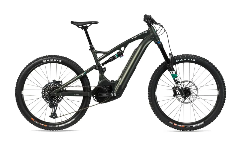 Whyte e-160 RS V2 Electric Mountain Bike 2022 in Matt Moss